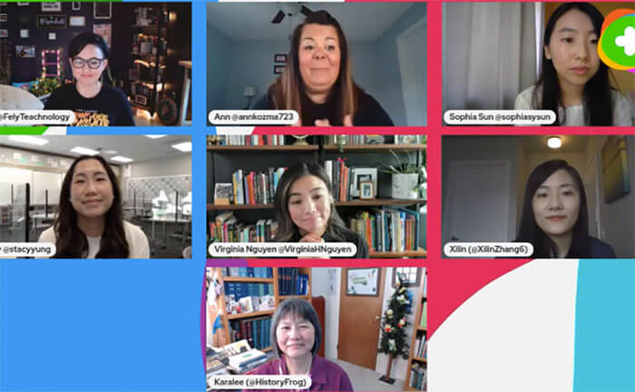Screenshot of virtual conference during AAPI Town Hall