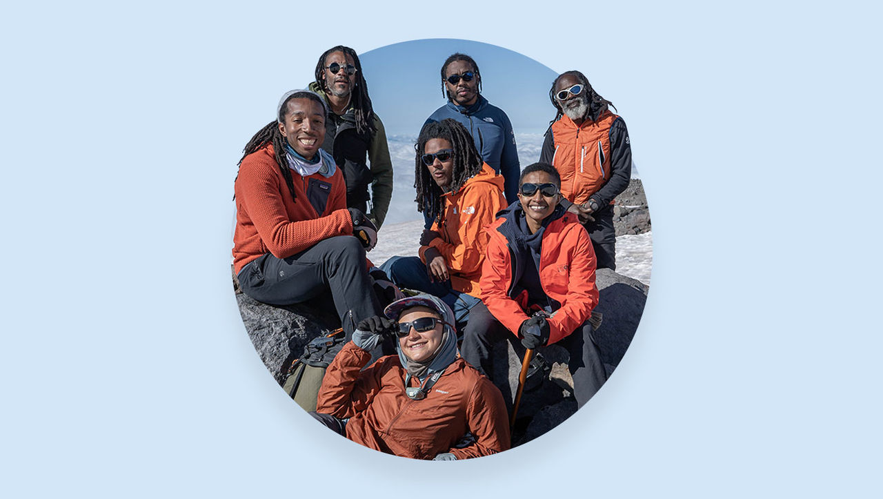 Group photo of members of the Full Circle Everest Expedition